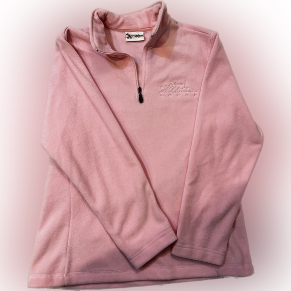 🎀Walt Disney World Wilderness Lodge Pink Quarter Zip Size Small - Picture 2 of 6